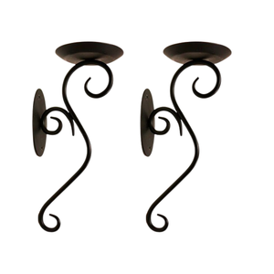 Bougeoirs décoratifs muraux en métal pour décoration de mariage et de maison avec une décoration de noël attrayante - Product Image 1