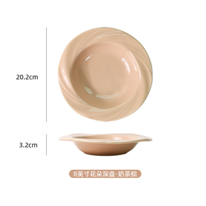 Assiettes en céramique élégantes avec un design unique en stock pour l'hôtel Banquet Restaurant et réglage de la table à la maison et affichage des aliments - Product Image 6