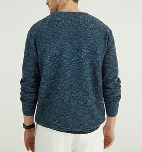 เสื้อสเวตเตอร์น้ำหนักเบาสีพื้นย้อมสีอะคริลิคอทรงกลมแบบออกแบบได้ตามต้องการสำหรับฤดูหนาว - Product Image 5