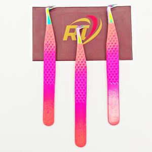 Pince à épiler d'extension de cils de qualité supérieure pour l'application de cils avec pince à épiler en acier inoxydable à 90 degrés - Product Image 6