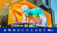 Pantalla de Matriz Digital 3D de Alta Definición P3 con SDK y CMS, Alto Brillo, Clasificación IP65, para Comercio y Educación