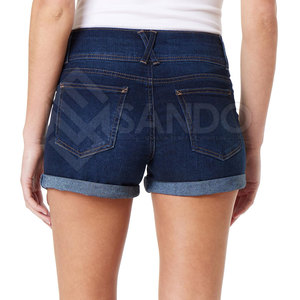 กางเกงยีนส์ขาสั้นน้ำหนักเบาสำหรับผู้หญิง, กางเกงยีนส์ลำลองระบายอากาศได้ดีใส่สบาย - Product Image 2