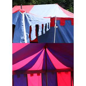 Carpa Medieval Borgoña de una Sola Capa, Lona Impermeable, Funciones Automáticas, para 4-10 Personas, para Resorts - Product Image 3