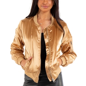 แจ็กเก็ตขนเป็ดอินเทรนด์สำหรับผู้ชายผู้หญิงผ้าซาตินเคลือบซิปคุณภาพสูงกันลมระบายอากาศได้สำหรับฤดูหนาว - Product Image 1