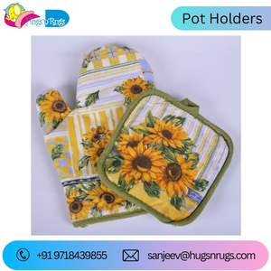 Soporte de olla ecológico de secado rápido y multicolor, soporte de olla de algodón orgánico al por mayor para usos de cocina. - Product Image 6