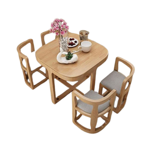 Precio al por mayor Juego de mesa de comedor de madera de teca Juego de restaurante con muchas sillas para comedor y restaurante de alta calidad - Product Image 1