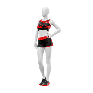 Custom W4G Women's Sports Knitted Yoga Suit Shockproof Tennis <b>Skirt</b> <b>Elastic</b> <b>Waist</b> Two Piece Set Striped Shorts for Yoga - Product Image 2