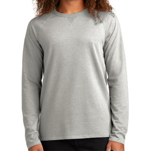 Haut en coton moderne et confortable pour homme T-shirt gris à col rond et à manches longues coupe ajustée Tissu tricoté pour superposition avec service OEM - Product Image 6