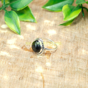 <b>Black</b> Onyx <b>Ring</b> 925 Sterling Silver <b>Ring</b> <b>Black</b> Stone <b>Ring</b> Handmade Minimalist Wedding Engagement <b>Rings</b> <b>for</b> <b>Women</b> Christmas Gift - Product Image 4