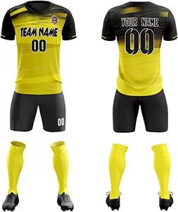 ชุดฟุตบอลแบบยูนิเซ็กซ์สั่งทำได้ ระบายอากาศได้ดี ขายส่ง แบบพิมพ์ลายซับลิเมชั่น ชุดยูนิฟอร์มผู้ใหญ่ชาย พิมพ์ชื่อทีมได้ตามต้องการ ชุดแบบเซ็ต - Product Image 6