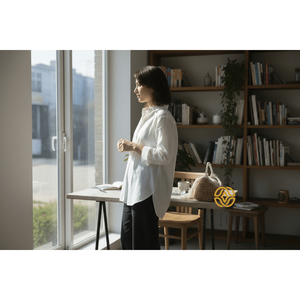 ATICUE Women's Handmade Cotton Rope Crochet <b>Bag</b> Stylish Durable 9x6x7 Inch <b>Small</b> Handbag with Open Closure Solid Color Pattern - Product Image 4