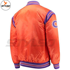 High Quality Men's Satin Bomber <b>Jacket</b> Custom Manufactured Pakistan Wholesale <b>Cheap</b> Fashionable Letterman Style Hooded XL <b>Winter</b> - Product Image 4