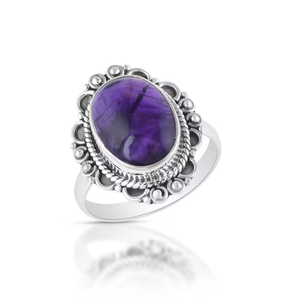 High Quality 925 Sterling <b>Silver</b> Boho <b>Stacking</b> <b>Ring</b> Handmade Amethyst Gemstone Eco-friendly Perfect Quality Trendy Fashion - Product Image 1