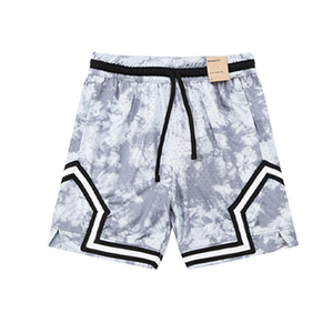 Pantalones Cortos Deportivos Unisex Retro de Malla Transpirable de Secado Rápido con Bordado y Bolsillos, Pantalones Cortos de Baloncesto Estilo Chicago Americano - Product Image 5