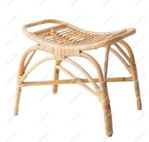 Rotin Antique Style Classique Bar Décoration Osier Tissé À La Main Naturel Tabourets Ottoman Pas Cher Prix Os Incrustation Console Tabouret - Product Image 1