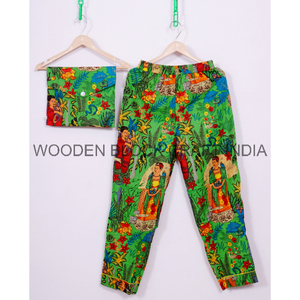 Conjunto de ropa de dormir floral para mujer, cómoda, relajante, casa de descanso, tela suave y transpirable, hecha con un diseño cómodo - Product Image 3