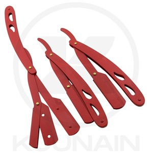 Navaja de Afeitar Plegable Profesional Kounain de Acero Inoxidable con una Sola Hoja, Navaja de Barbero de Filo Recto para Recortar el Bigote y el Cabello - Product Image 2