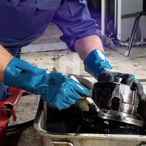 Gants en latex résistants à l'huile acide et aux produits chimiques de haute qualité Gants de sécurité pour l'industrie domestique et le travail - Product Image 2