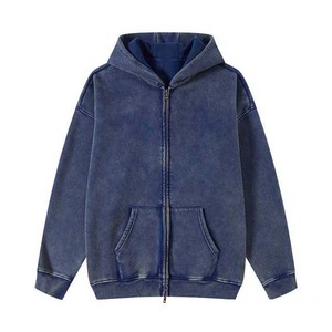 100% algodón Puff Print Hoodie Street Wear Sun Fade Hoodies - Product Image 2