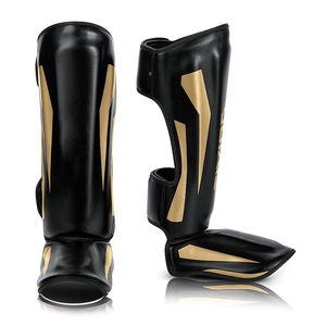 Espinilleras Empeine Foot Pads MMA Kickboxing Guards Muay Thai Boxing Special Muay Thai Shin Pad Piel de vaca real Shin Guard - Product Image 1