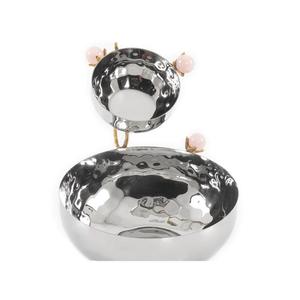 Restaurant Vaisselle En Métal Bol De Nourriture À La Main Décoratif Argent Poli Cuisine Dessert Bol De Service Au Meilleur Prix - Product Image 4