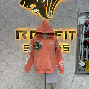 Impreso Calidad fina Por fabricante Diseño único Cremallera Sudadera con capucha Puff Impreso hecho en fábrica precio barato sudaderas con capucha para hombres - Product Image 1