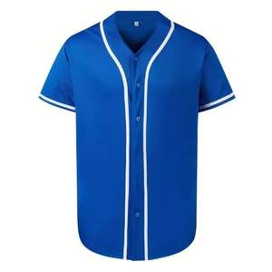 Men's High Quality Classic Solid Color Short Sleeve Loose Outdoor Sports Jersey Soccer Uniform T-Shirt Baseball Softball Wear - Product Image 4