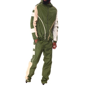 ชุดวอร์มผ้าไนลอนกันลมสำหรับผู้ชายชุดวอร์มผ้าไนลอนกันน้ำแบบออกแบบโลโก้ได้ตามที่ต้องการมีคุณภาพดีบริการ OEM ODM - Product Image 1