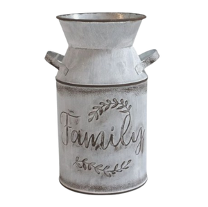 Jardinière décorative de jardin Seau à lait fait main Jardinière à fleurs Qualité supérieure Bidon à lait galvanisé - Product Image 4