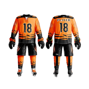 ชุดเครื่องแบบฮ็อกกี้น้ำแข็งสำหรับผู้ชายชุดยูนิฟอร์มฮ็อกกี้น้ำแข็งราคาถูก - Product Image 3