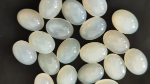 Pierre de lune blanche naturelle Cabochon 3x5mm à 15x20mm forme ovale pierre de lune en vrac Lot pour bijoux pierre de lune lisse pierre précieuse ovale - Product Image 3