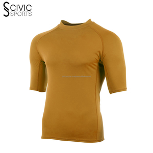 Rash Guard with Full AND HALF Sleeves Customized Logo Spandex Material Wholesale Price Casual Design - Product Image 2