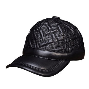 Gorro de Cuero Genuino para Hombre, Personalizable, para Invierno, al Aire Libre, Cálido, de Piel de Vaca, con Circunferencia de Cabeza Ajustable, Precio Económico en Oferta - Product Image 1
