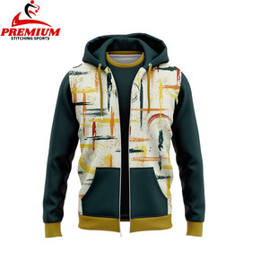Sweat à capuche zippé de haute qualité pour hommes et femmes Streetwear Fashion Casual Sportswear Warm Cotton Blend Sweatshirt Custom - Product Image 6