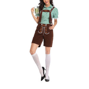 Servicio OEM invierno cuero genuino Lederhosen para hombres último diseño hasta la rodilla traje bávaro estilo Oktoberfest - Product Image 4