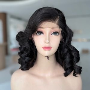 Peluca hinchable negra personalizada de cabello humano vietnamita 100% de la mejor calidad con precio al por mayor - Product Image 1