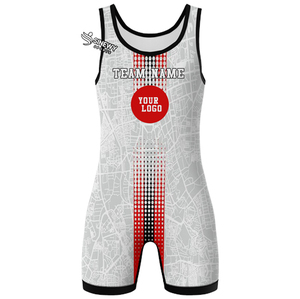Singletes de Lucha Sublimados para Hombre, Ropa Deportiva, Singletes de Lucha de Poliéster para Atletas de Peso Pesado - Product Image 1