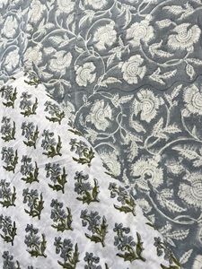 High Quality Soft Cotton Block Printed Fabric Multipurpose Raw Material <b>For</b> Garments, Home Bedding Furnishing & Bags Accessories - Product Image 4