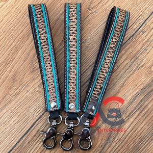 พวงกุญแจสายคล้องข้อมือหนังแท้สำหรับผู้หญิงทำจากหนังแท้ - Product Image 1