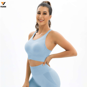 Haute Stretch Gym Fitness Débardeurs Sport Yoga Dos Croix Antichoc Sport Soutien-Gorge Dos Nu Sport Soutien-Gorge pour Femmes Plus La Taille - Product Image 6