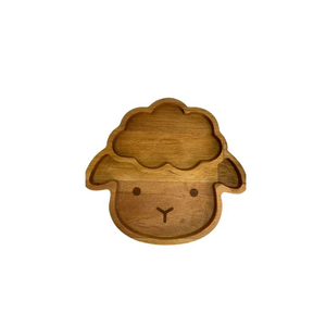 Assiette à pizza en bois d'acacia naturel, design contemporain, forme irrégulière polie, écologique, faite à la main, multi-usages - Product Image 3