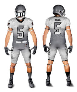 Uniforme de fútbol americano personalizable diseño de malla de secado rápido de poliéster ligero construido para equipos escolares y sesiones de entrenamiento - Product Image 1