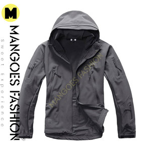 <b>Men's</b> Camouflage Tactical <b>Soft</b> <b>Shell</b> <b>Jacket</b> High Street Winter Stand Corduroy Windproof Breathable Lightweight Cotton/Polyester - Product Image 2