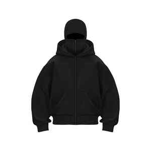 Tendance Hommes OEM Design Solide Poids Lourd Hiver Dernier Design Complet Personnalisé Doux Respirant Qualité Premium Sweats À Capuche - Product Image 4