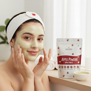 Masque de boue de pomme biologique Glee Impex pour le visage et le corps |   Exfoliant naturel anti-âge nourrissant à la vitamine C - Vegan - Sans huile - Format voyage - Product Image 2