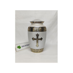 Urnas de cremación de aluminio para adultos de diseño elegante de calidad superior, venta al por mayor para cenizas humanas, suministros de fabricantes indios - Product Image 1