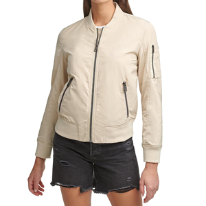 Chaquetas de mujer Otoño Invierno Chaqueta de mujer Solapa de cuero Abrigo cálido Moda Mujer Chaqueta de bombardero simple Abrigo con cremallera - Product Image 4