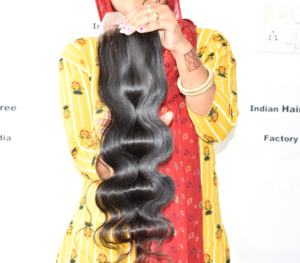 100% hermoso producto natural Kinky Indian Hair Closure Bodywave Raw Virgin Extensiones Sin procesamiento químico para la venta - Product Image 3