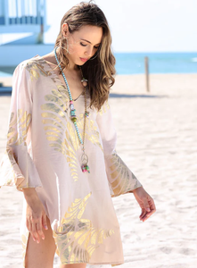 เดรสสตรีแขนยาวทรงสั้นพิมพ์ลายแขนยาวมินิยาวแบบลำลองสไตล์ใหม่เซ็กซี่สำหรับฤดูร้อน2025 - Product Image 4