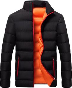 Best Quality Men's Winter Water-Resistant Padded Puffy Coat Shiny Hood Insulated Wool <b>Fabric</b> Streetwear Featuring Front Letter - Product Image 5